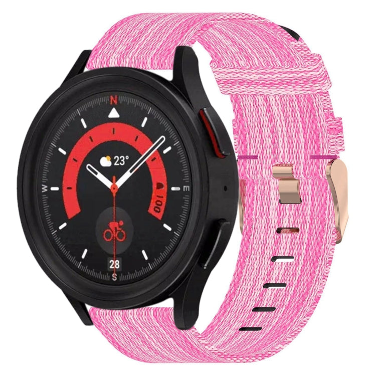 Bracelet de montre tissé en nylon 20 mm, pour Samsung Galaxy Watch5 40mm, pour Samsung Galaxy Watch5 44mm, pour Samsung Galaxy Watch5 Pro 45mm, pour Samsung Galaxy Watch4 40mm, pour Samsung Galaxy Watch4 44mm, pour Samsung Galaxy Watch4 Classic 46mm