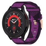 Bracelet de montre tissé en nylon 20 mm, pour Samsung Galaxy Watch5 40mm, pour Samsung Galaxy Watch5 44mm, pour Samsung Galaxy Watch5 Pro 45mm, pour Samsung Galaxy Watch4 40mm, pour Samsung Galaxy Watch4 44mm, pour Samsung Galaxy Watch4 Classic 46mm