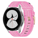 Bracelet de montre tissé en nylon 20 mm, pour Samsung Galaxy Watch5 40mm, pour Samsung Galaxy Watch5 44mm, pour Samsung Galaxy Watch5 Pro 45mm, pour Samsung Galaxy Watch4 40mm, pour Samsung Galaxy Watch4 44mm, pour Samsung Galaxy Watch4 Classic 46mm