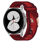 Bracelet de montre tissé en nylon 20 mm, pour Samsung Galaxy Watch5 40mm, pour Samsung Galaxy Watch5 44mm, pour Samsung Galaxy Watch5 Pro 45mm, pour Samsung Galaxy Watch4 40mm, pour Samsung Galaxy Watch4 44mm, pour Samsung Galaxy Watch4 Classic 46mm