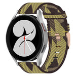 Bracelet de montre tissé en nylon 20 mm, pour Samsung Galaxy Watch5 40mm, pour Samsung Galaxy Watch5 44mm, pour Samsung Galaxy Watch5 Pro 45mm, pour Samsung Galaxy Watch4 40mm, pour Samsung Galaxy Watch4 44mm, pour Samsung Galaxy Watch4 Classic 46mm