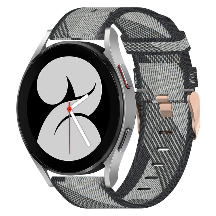 Bracelet de montre tissé en nylon 20 mm, pour Samsung Galaxy Watch5 40mm, pour Samsung Galaxy Watch5 44mm, pour Samsung Galaxy Watch5 Pro 45mm, pour Samsung Galaxy Watch4 40mm, pour Samsung Galaxy Watch4 44mm, pour Samsung Galaxy Watch4 Classic 46mm