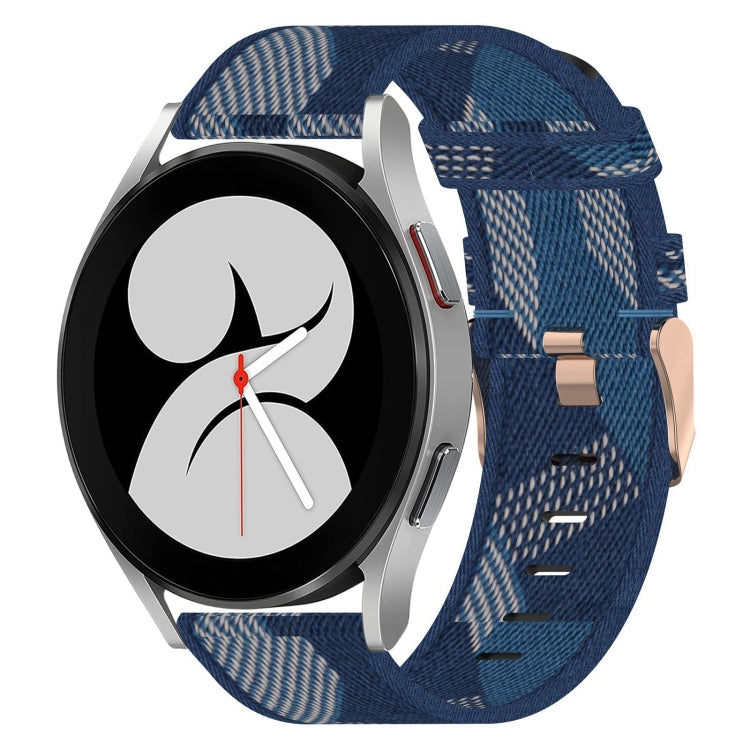 Bracelet de montre tissé en nylon 20 mm, pour Samsung Galaxy Watch5 40mm, pour Samsung Galaxy Watch5 44mm, pour Samsung Galaxy Watch5 Pro 45mm, pour Samsung Galaxy Watch4 40mm, pour Samsung Galaxy Watch4 44mm, pour Samsung Galaxy Watch4 Classic 46mm