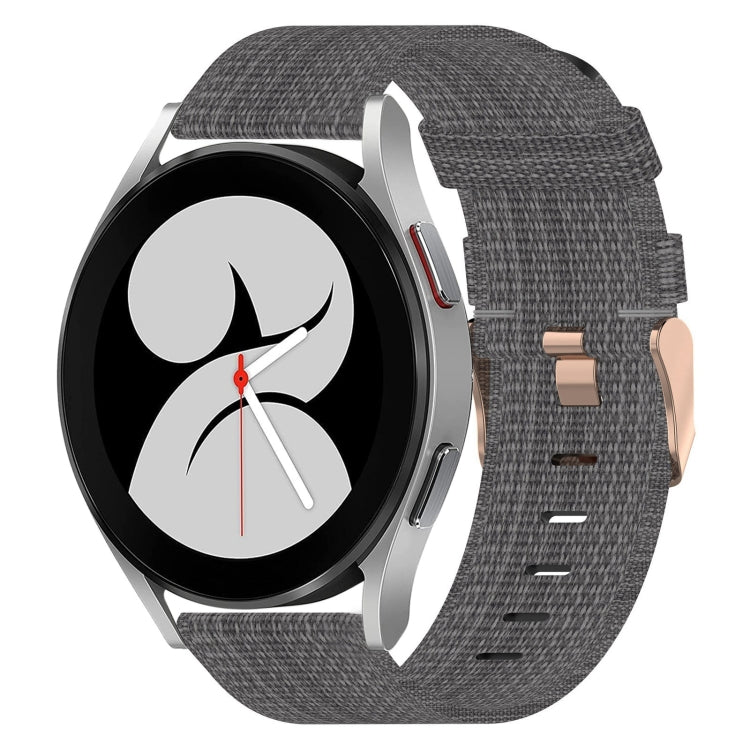 Bracelet de montre tissé en nylon 20 mm, pour Samsung Galaxy Watch5 40mm, pour Samsung Galaxy Watch5 44mm, pour Samsung Galaxy Watch5 Pro 45mm, pour Samsung Galaxy Watch4 40mm, pour Samsung Galaxy Watch4 44mm, pour Samsung Galaxy Watch4 Classic 46mm