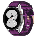 Bracelet de montre tissé en nylon 20 mm, pour Samsung Galaxy Watch5 40mm, pour Samsung Galaxy Watch5 44mm, pour Samsung Galaxy Watch5 Pro 45mm, pour Samsung Galaxy Watch4 40mm, pour Samsung Galaxy Watch4 44mm, pour Samsung Galaxy Watch4 Classic 46mm