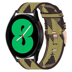 Bracelet de montre tissé en nylon 20 mm, pour Samsung Galaxy Watch5 40mm, pour Samsung Galaxy Watch5 44mm, pour Samsung Galaxy Watch5 Pro 45mm, pour Samsung Galaxy Watch4 40mm, pour Samsung Galaxy Watch4 44mm, pour Samsung Galaxy Watch4 Classic 46mm