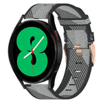 Bracelet de montre tissé en nylon 20 mm, pour Samsung Galaxy Watch5 40mm, pour Samsung Galaxy Watch5 44mm, pour Samsung Galaxy Watch5 Pro 45mm, pour Samsung Galaxy Watch4 40mm, pour Samsung Galaxy Watch4 44mm, pour Samsung Galaxy Watch4 Classic 46mm