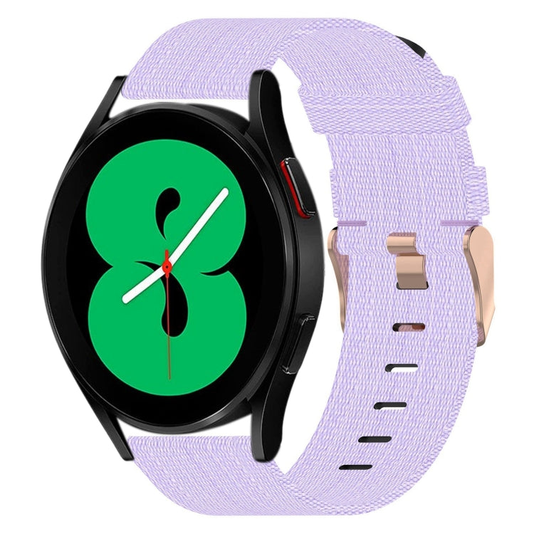 Bracelet de montre tissé en nylon 20 mm, pour Samsung Galaxy Watch5 40mm, pour Samsung Galaxy Watch5 44mm, pour Samsung Galaxy Watch5 Pro 45mm, pour Samsung Galaxy Watch4 40mm, pour Samsung Galaxy Watch4 44mm, pour Samsung Galaxy Watch4 Classic 46mm