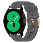 Bracelet de montre tissé en nylon 20 mm, pour Samsung Galaxy Watch5 40mm, pour Samsung Galaxy Watch5 44mm, pour Samsung Galaxy Watch5 Pro 45mm, pour Samsung Galaxy Watch4 40mm, pour Samsung Galaxy Watch4 44mm, pour Samsung Galaxy Watch4 Classic 46mm