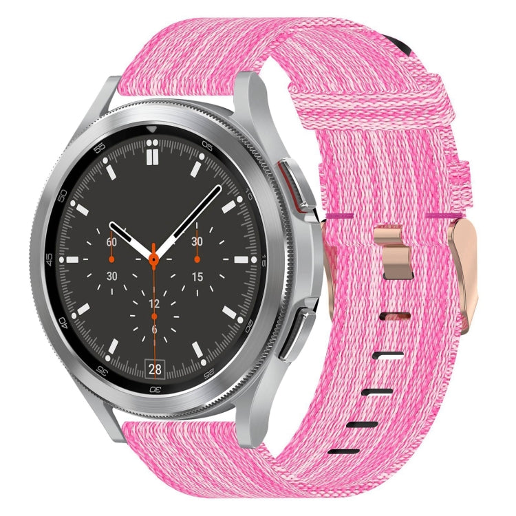 Bracelet de montre tissé en nylon 20 mm, pour Samsung Galaxy Watch5 40mm, pour Samsung Galaxy Watch5 44mm, pour Samsung Galaxy Watch5 Pro 45mm, pour Samsung Galaxy Watch4 40mm, pour Samsung Galaxy Watch4 44mm, pour Samsung Galaxy Watch4 Classic 46mm
