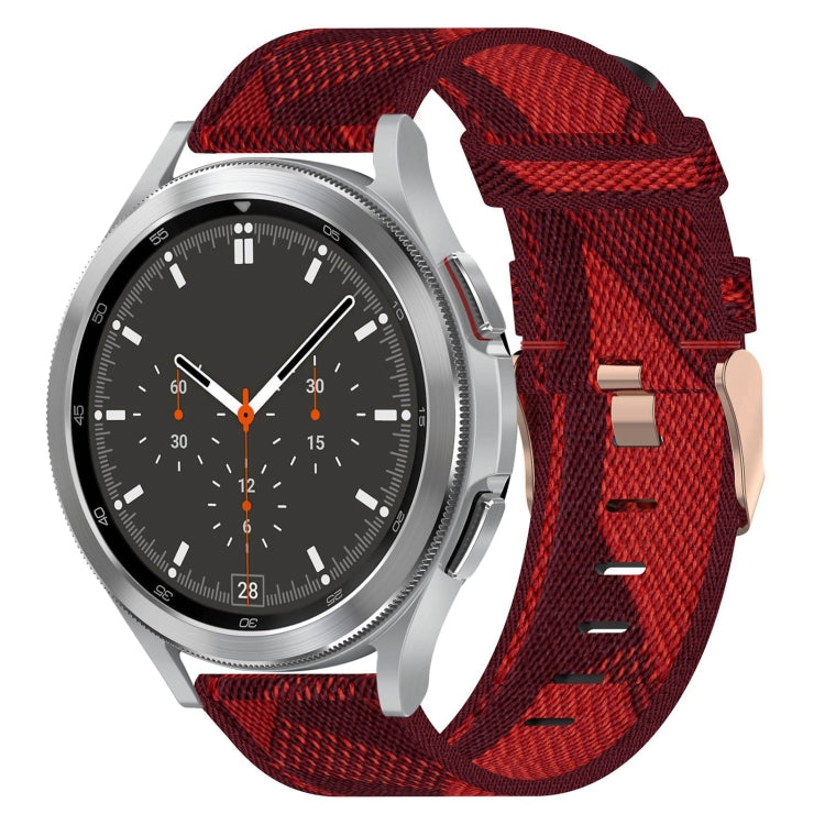 Bracelet de montre tissé en nylon 20 mm, pour Samsung Galaxy Watch5 40mm, pour Samsung Galaxy Watch5 44mm, pour Samsung Galaxy Watch5 Pro 45mm, pour Samsung Galaxy Watch4 40mm, pour Samsung Galaxy Watch4 44mm, pour Samsung Galaxy Watch4 Classic 46mm