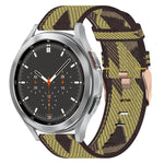Bracelet de montre tissé en nylon 20 mm, pour Samsung Galaxy Watch5 40mm, pour Samsung Galaxy Watch5 44mm, pour Samsung Galaxy Watch5 Pro 45mm, pour Samsung Galaxy Watch4 40mm, pour Samsung Galaxy Watch4 44mm, pour Samsung Galaxy Watch4 Classic 46mm