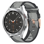 Bracelet de montre tissé en nylon 20 mm, pour Samsung Galaxy Watch5 40mm, pour Samsung Galaxy Watch5 44mm, pour Samsung Galaxy Watch5 Pro 45mm, pour Samsung Galaxy Watch4 40mm, pour Samsung Galaxy Watch4 44mm, pour Samsung Galaxy Watch4 Classic 46mm