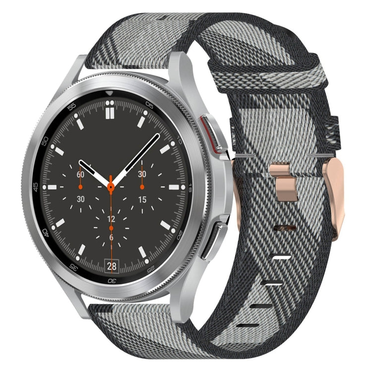 Bracelet de montre tissé en nylon 20 mm, pour Samsung Galaxy Watch5 40mm, pour Samsung Galaxy Watch5 44mm, pour Samsung Galaxy Watch5 Pro 45mm, pour Samsung Galaxy Watch4 40mm, pour Samsung Galaxy Watch4 44mm, pour Samsung Galaxy Watch4 Classic 46mm