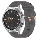 Bracelet de montre tissé en nylon 20 mm, pour Samsung Galaxy Watch5 40mm, pour Samsung Galaxy Watch5 44mm, pour Samsung Galaxy Watch5 Pro 45mm, pour Samsung Galaxy Watch4 40mm, pour Samsung Galaxy Watch4 44mm, pour Samsung Galaxy Watch4 Classic 46mm