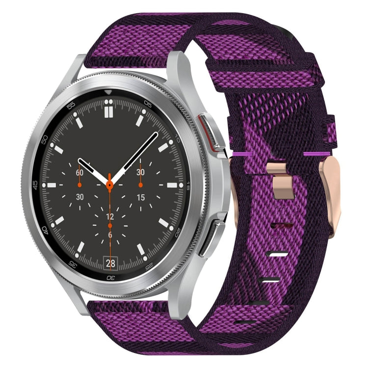 Bracelet de montre tissé en nylon 20 mm, pour Samsung Galaxy Watch5 40mm, pour Samsung Galaxy Watch5 44mm, pour Samsung Galaxy Watch5 Pro 45mm, pour Samsung Galaxy Watch4 40mm, pour Samsung Galaxy Watch4 44mm, pour Samsung Galaxy Watch4 Classic 46mm