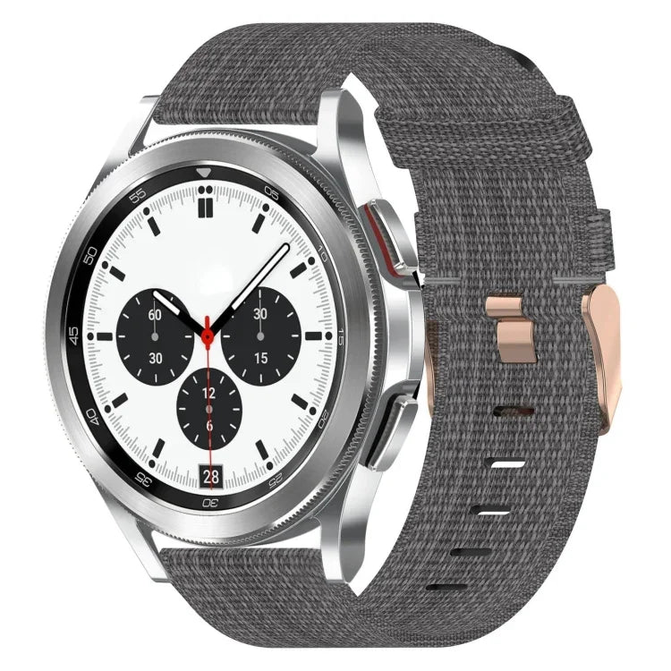 20mm Nylon Woven Watch Band, For Samsung Galaxy Watch4 Classic 42mm, For Samsung Galaxy Watch Active 2
