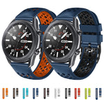 22mm Two-Color Breathable Silicone Watch Band, For Amazfit 2 Stratos