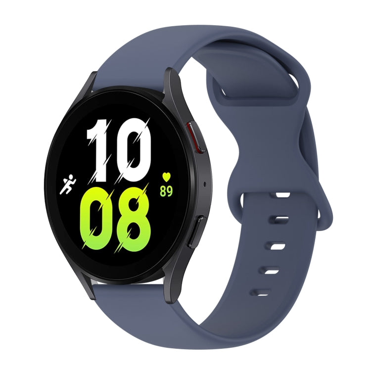 Bracelet de montre en silicone couleur unie avec boucle papillon 20 mm, pour Samsung Galaxy Watch 5 40 mm, pour Samsung Galaxy Watch 5 44 mm, pour Samsung Galaxy Watch 5 Pro 45 mm, pour Samsung Galaxy Watch 4 40 mm