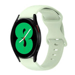 Bracelet de montre en silicone de couleur unie avec boucle papillon 20 mm, pour Samsung Galaxy Watch 4 44 mm, pour Samsung Galaxy Watch 4 Classic 46 mm, pour Samsung Galaxy Watch 4 Classic 42 mm, pour Samsung Galaxy Watch Active 2
