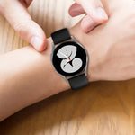 Bracelet de montre en silicone de couleur unie avec boucle papillon 20 mm, pour Samsung Galaxy Watch 4 44 mm, pour Samsung Galaxy Watch 4 Classic 46 mm, pour Samsung Galaxy Watch 4 Classic 42 mm, pour Samsung Galaxy Watch Active 2