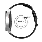 Bracelet de montre en silicone de couleur unie avec boucle papillon 20 mm, pour Samsung Galaxy Watch 4 44 mm, pour Samsung Galaxy Watch 4 Classic 46 mm, pour Samsung Galaxy Watch 4 Classic 42 mm, pour Samsung Galaxy Watch Active 2