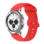 Bracelet de montre en silicone de couleur unie avec boucle papillon 20 mm, pour Samsung Galaxy Watch 4 44 mm, pour Samsung Galaxy Watch 4 Classic 46 mm, pour Samsung Galaxy Watch 4 Classic 42 mm, pour Samsung Galaxy Watch Active 2