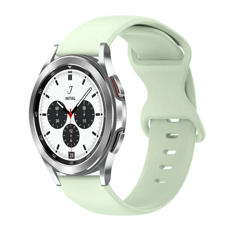 Bracelet de montre en silicone de couleur unie avec boucle papillon 20 mm, pour Samsung Galaxy Watch 4 44 mm, pour Samsung Galaxy Watch 4 Classic 46 mm, pour Samsung Galaxy Watch 4 Classic 42 mm, pour Samsung Galaxy Watch Active 2