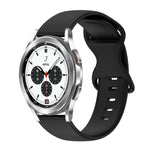Bracelet de montre en silicone de couleur unie avec boucle papillon 20 mm, pour Samsung Galaxy Watch 4 44 mm, pour Samsung Galaxy Watch 4 Classic 46 mm, pour Samsung Galaxy Watch 4 Classic 42 mm, pour Samsung Galaxy Watch Active 2