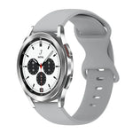 Bracelet de montre en silicone de couleur unie avec boucle papillon 20 mm, pour Samsung Galaxy Watch 4 44 mm, pour Samsung Galaxy Watch 4 Classic 46 mm, pour Samsung Galaxy Watch 4 Classic 42 mm, pour Samsung Galaxy Watch Active 2