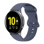 Bracelet de montre en silicone de couleur unie avec boucle papillon 20 mm, pour Samsung Galaxy Watch 4 44 mm, pour Samsung Galaxy Watch 4 Classic 46 mm, pour Samsung Galaxy Watch 4 Classic 42 mm, pour Samsung Galaxy Watch Active 2