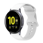 Bracelet de montre en silicone de couleur unie avec boucle papillon 20 mm, pour Samsung Galaxy Watch 4 44 mm, pour Samsung Galaxy Watch 4 Classic 46 mm, pour Samsung Galaxy Watch 4 Classic 42 mm, pour Samsung Galaxy Watch Active 2