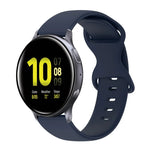 Bracelet de montre en silicone de couleur unie avec boucle papillon 20 mm, pour Samsung Galaxy Watch 4 44 mm, pour Samsung Galaxy Watch 4 Classic 46 mm, pour Samsung Galaxy Watch 4 Classic 42 mm, pour Samsung Galaxy Watch Active 2