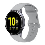 Bracelet de montre en silicone de couleur unie avec boucle papillon 20 mm, pour Samsung Galaxy Watch 4 44 mm, pour Samsung Galaxy Watch 4 Classic 46 mm, pour Samsung Galaxy Watch 4 Classic 42 mm, pour Samsung Galaxy Watch Active 2