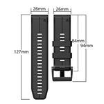 26mm Silicone Sports Two-Color Watch Band, For Garmin Descent MK2, For Garmin Descent MK2i
