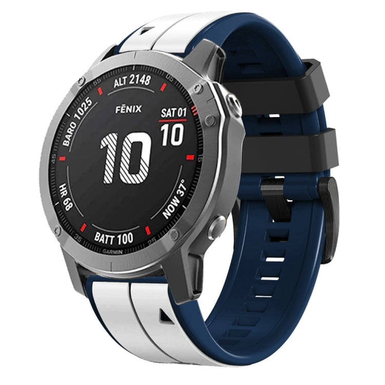 26mm Silicone Sports Two-Color Watch Band, For Garmin Descent MK2, For Garmin Descent MK2i