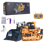 Mofun 1046, véhicule de chantier télécommandé 2,4 GHz à neuf canaux, bulldozer lourd multifonctionnel à chenilles à l'échelle 1:24, modèle 1046