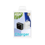 Chargeur rapide multi-ports 45W PD3.0 + 2 x QC3.0 USB, prise US, prise US