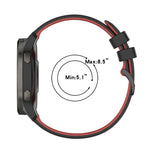 Bracelet de montre en silicone bicolore à carreaux de 22 mm, pour Samsung Galaxy Watch3 45 mm, pour Samsung Galaxy Watch 46 mm, pour Samsung Gear S3 Classic, pour Samsung Gear S3 Frontier