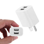 Mini chargeur USB double port avec câble de données USB vers Type-C, prise AU, prise AU + câble Type-C