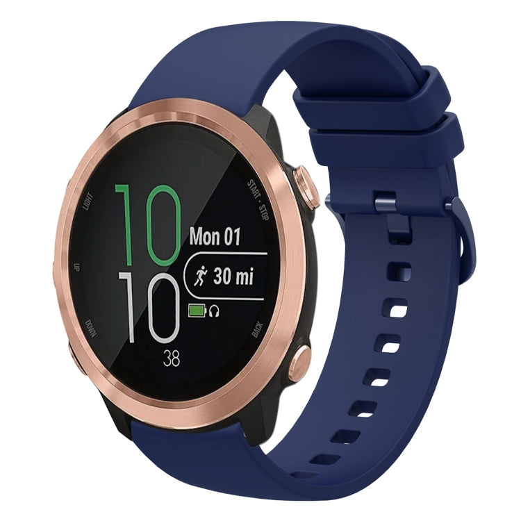 20mm Solid Color Soft Silicone Watch Band, For Garmin Forerunner 645 Music
