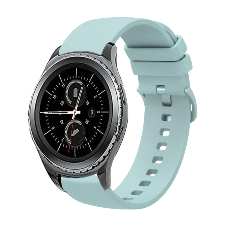 Bracelet de montre en silicone souple de couleur unie 20 mm, pour Samsung Gear S2 Classic, pour Samsung Galaxy Watch Active 2 40 mm