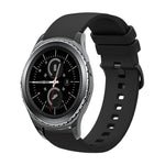 Bracelet de montre en silicone souple de couleur unie 20 mm, pour Samsung Gear S2 Classic, pour Samsung Galaxy Watch Active 2 40 mm
