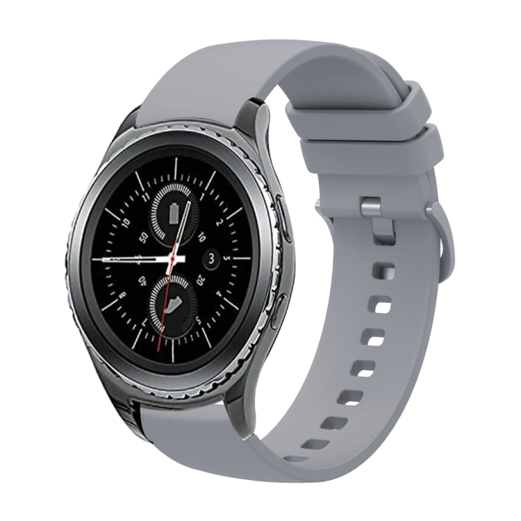 Bracelet de montre en silicone souple de couleur unie 20 mm, pour Samsung Gear S2 Classic, pour Samsung Galaxy Watch Active 2 40 mm