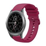Bracelet de montre en silicone souple de couleur unie 20 mm, pour Samsung Gear S2 Classic, pour Samsung Galaxy Watch Active 2 40 mm
