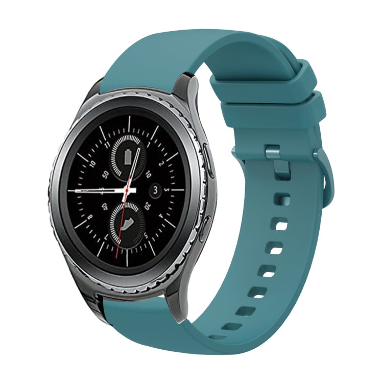 Bracelet de montre en silicone souple de couleur unie 20 mm, pour Samsung Gear S2 Classic, pour Samsung Galaxy Watch Active 2 40 mm