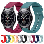 Bracelet de montre en silicone souple de couleur unie 20 mm, pour Samsung Gear S2 Classic, pour Samsung Galaxy Watch Active 2 40 mm