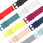 Bracelet de montre en silicone souple de couleur unie 20 mm, pour Samsung Gear S2 Classic, pour Samsung Galaxy Watch Active 2 40 mm
