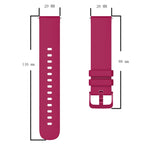 Bracelet de montre en silicone souple de couleur unie 20 mm, pour Samsung Gear S2 Classic, pour Samsung Galaxy Watch Active 2 40 mm