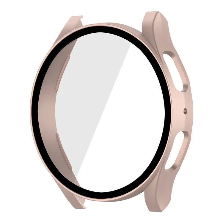 Boîtier de montre ENKAY Hat-Prince avec cadre en polycarbonate et verre trempé 9H pour Samsung Galaxy Watch5 44 mm